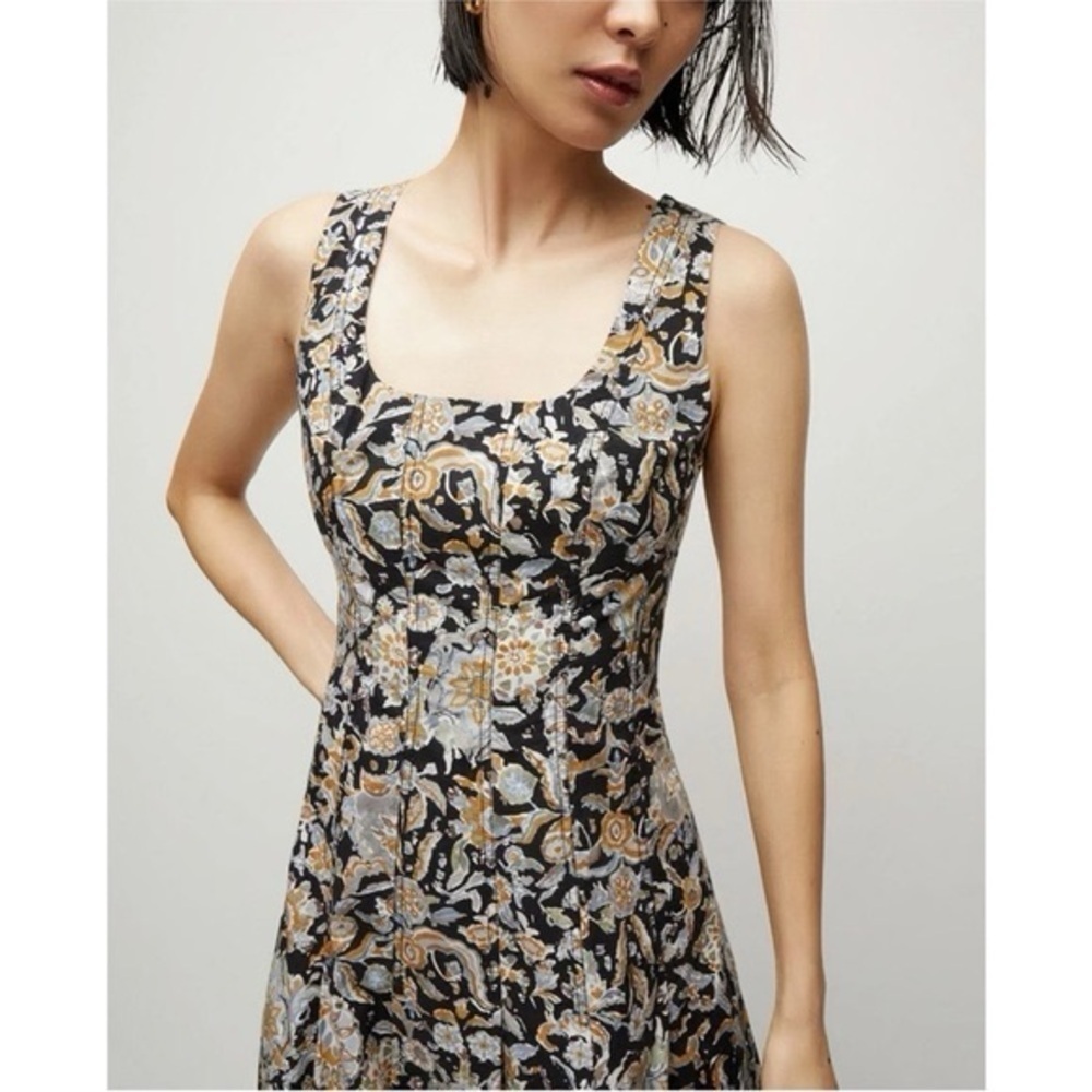 VERONICA BEARD Jolie Midi Paisley Dress Size 2 NWT - Picture 4 of 15
